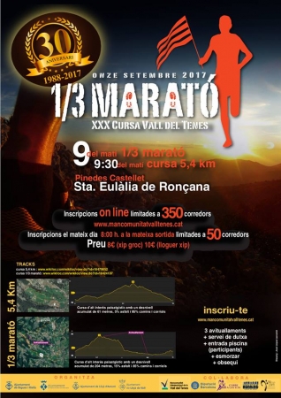 XXX Terç Marató Vall del Tenes