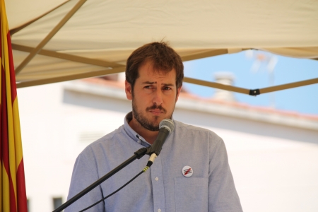 L'alcalde Francesc Bonet va voler agraïr la movilització del passat 1 d'octubre a Santa Eulàlia