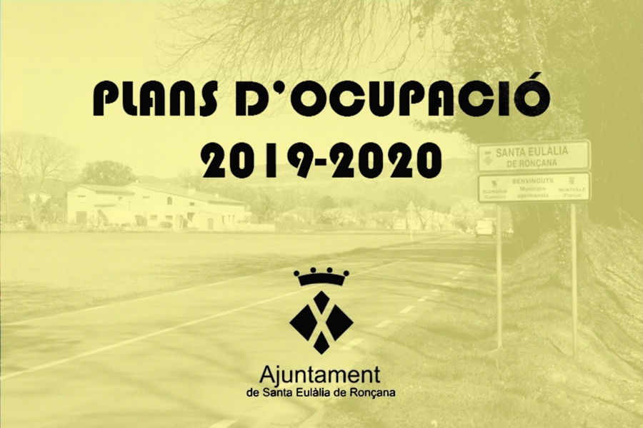 Plans d'ocupació 2019-2020