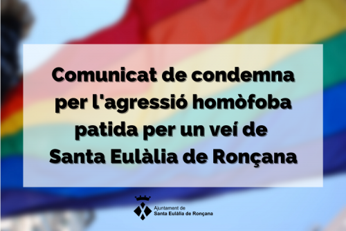 Comunicat de condemna per agressió homòfoba