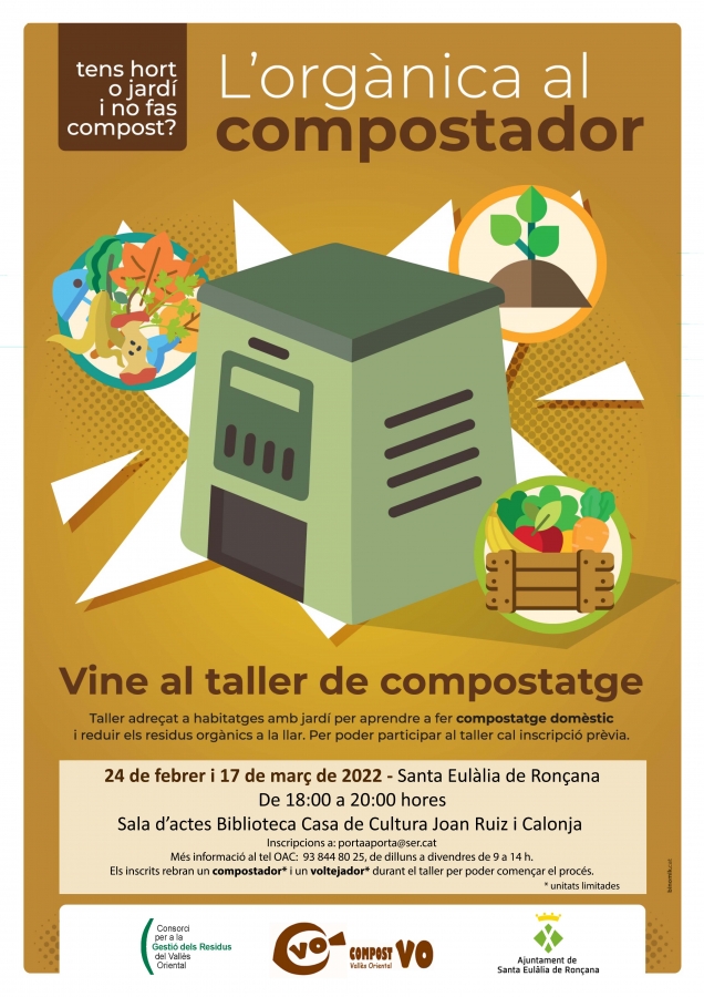 Cartell taller compostatge 2022