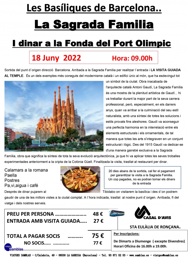 Excursió Sagrada Família