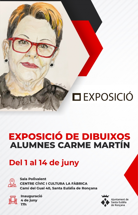 Cartell exposició alumnes Carme Martin