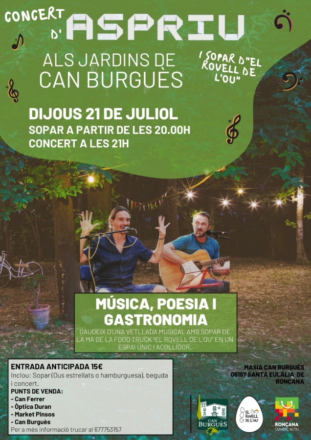 Cartell concert Aspriu