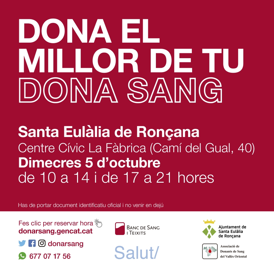 Donació sang octubre 22