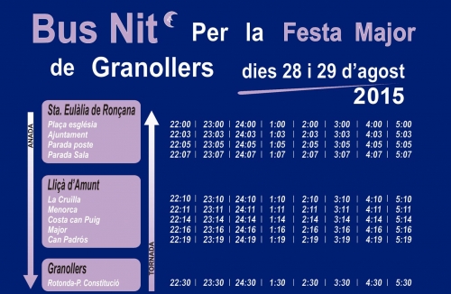 Horaris bus nit
