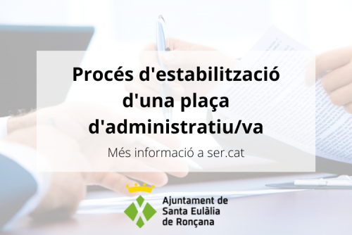 Procés selectiu administratiu/va