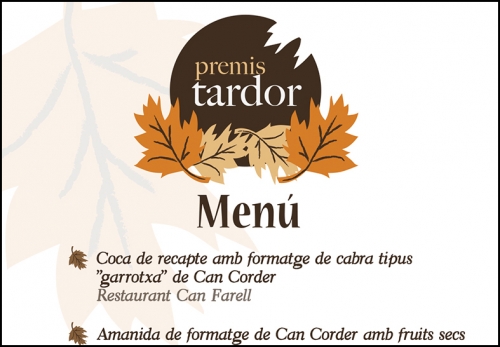 Menú Premis Tardor 2015