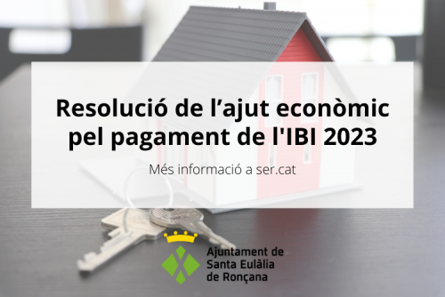 Resolució ajuts IBI 2023