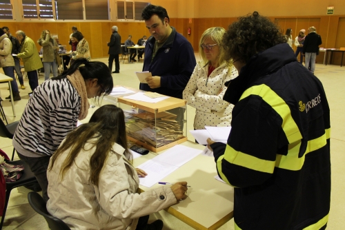 Votació durant el 20D