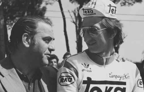 Pere Vilardebò, amb l'equip Teka