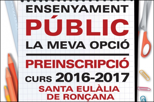 Preinscripció curs 2016-2017
