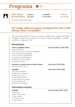 Eulaliana programa de mà