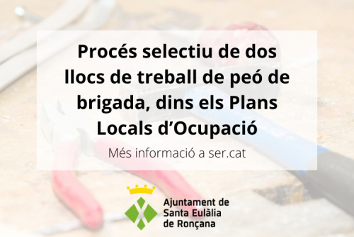 Procés selectiu peó de brigada