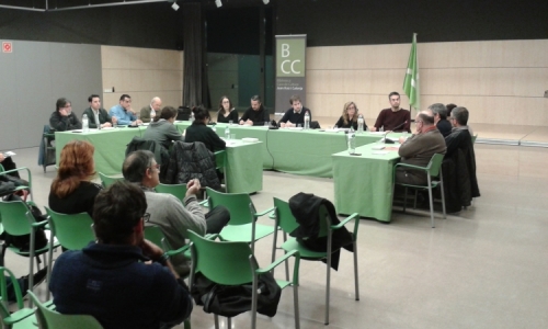 Primer ple a la Biblioteca Casa de Cultura Joan Ruiz i Calonja