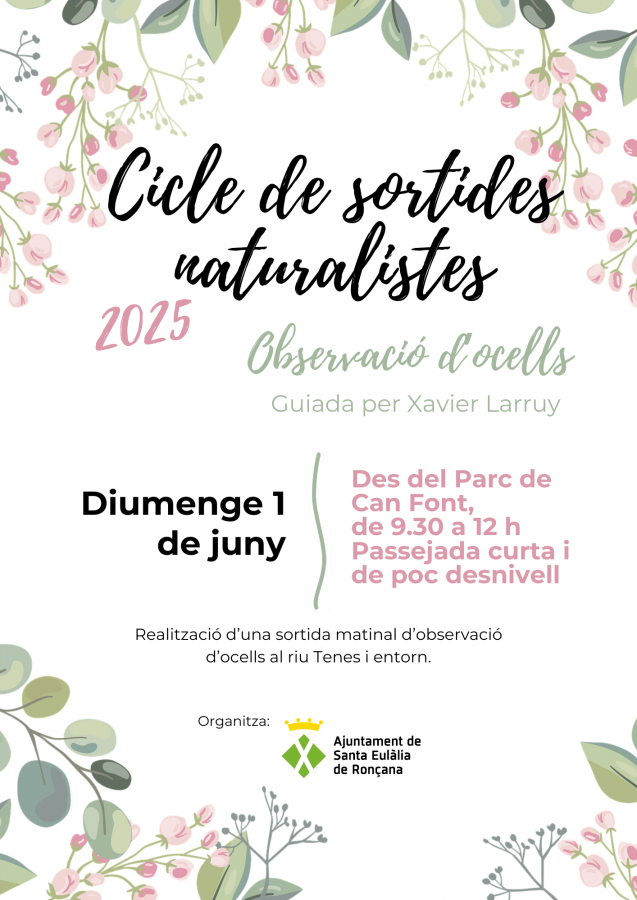 Cicle de sortides naturalistes 2025