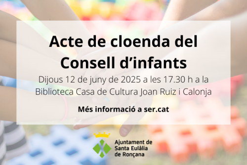 Acte de cloenda del Consell d'infants