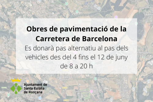 Obres Carretera de Barcelona