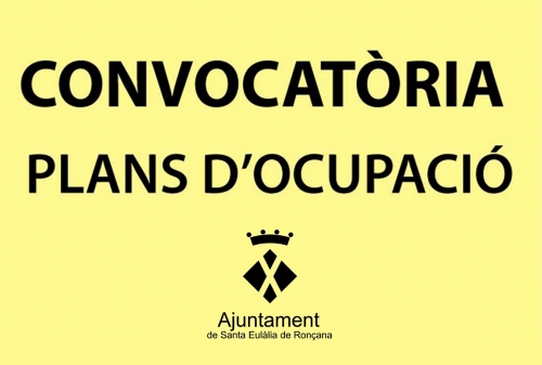 Plans d'Ocupació 2016