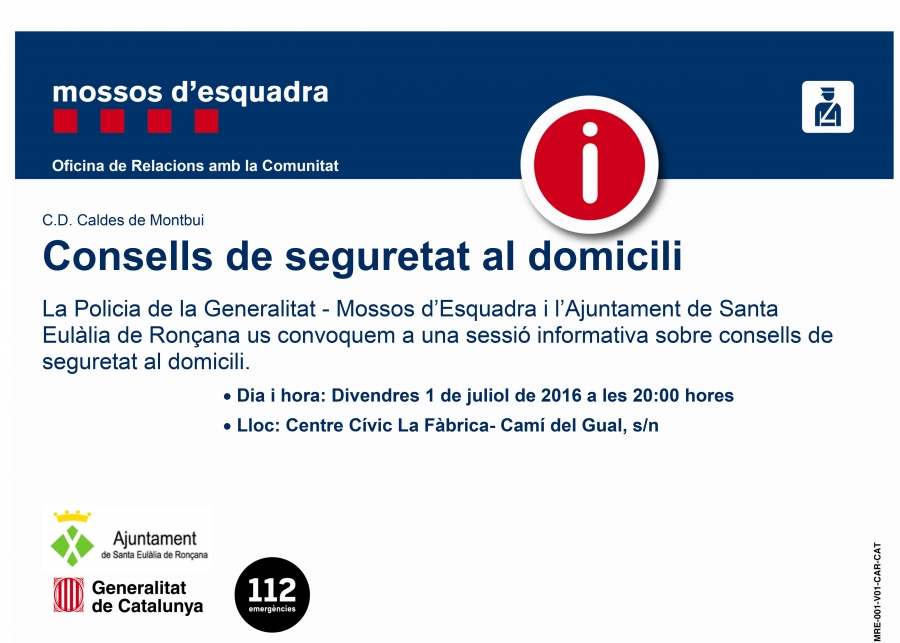 Consells de seguretat al domicili
