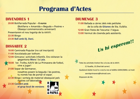 Actes Festa Major La Primavera 2016