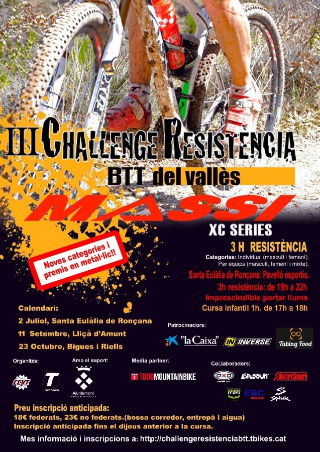 3 hores de resistència en BTT 2016