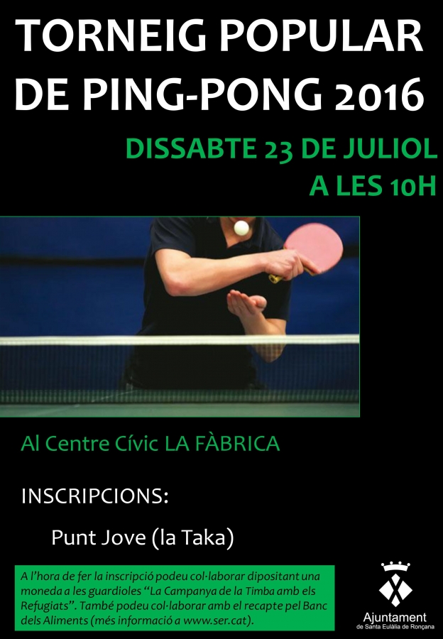 Torneig de ping pong 2016