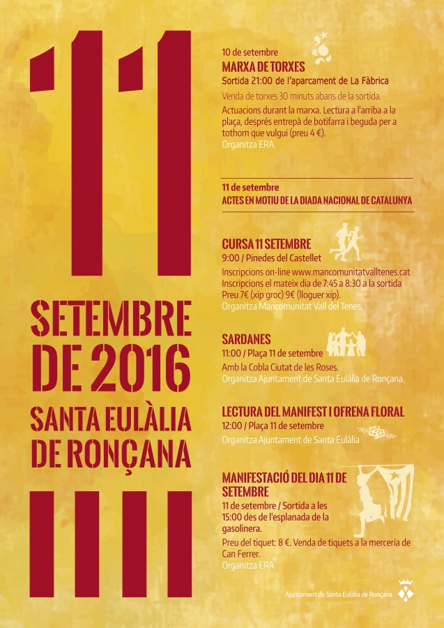 Actes Diada Nacional de Catalunya