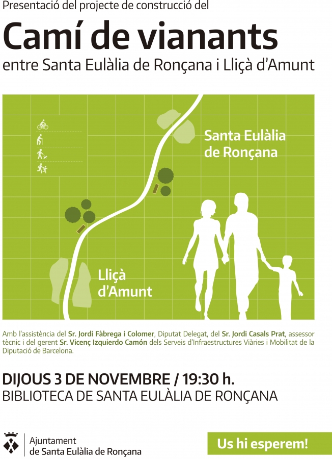 Camí vianants Santa Eulàlia - Lliçà d'Amunt