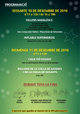 Cartell Fira de Nadal 2016