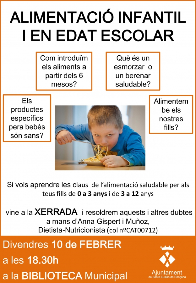 Xerrada alimentació infantil