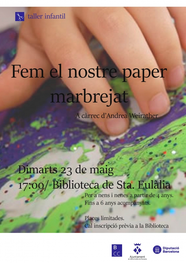 Taller paper marbrejat