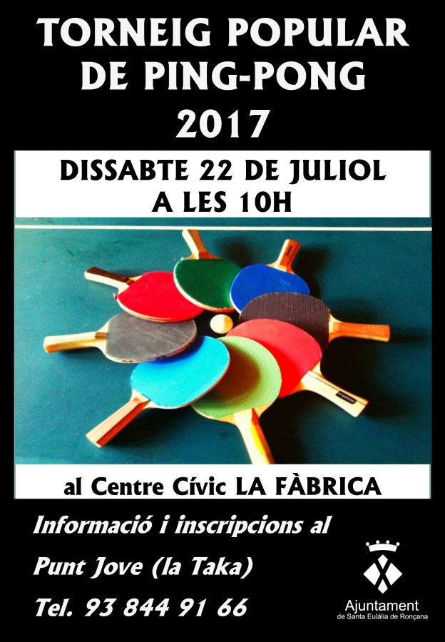 Cartell Ping Pong 2017