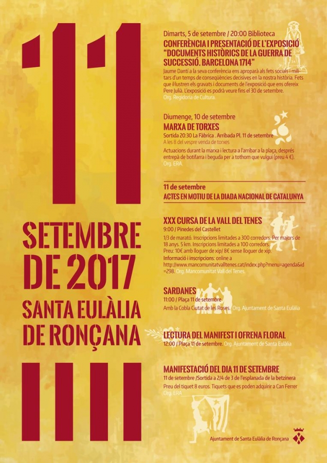 Diada 11 de Setembre 2017