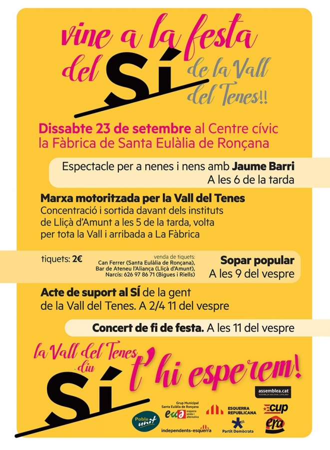 La festa del SÍ
