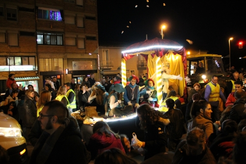 Els Reis Mags van estar acompanyats de molts ciutadans del poble durant la Cavalcada