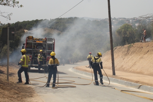 Incendi al camí dels Ametllers, l'any 2016