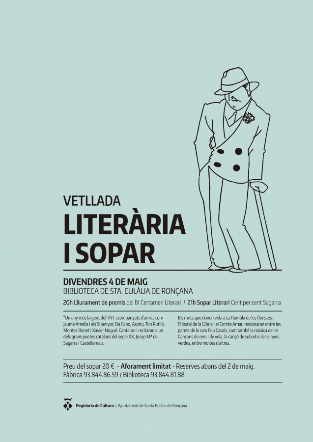 Vetllada literària i sopar 2018