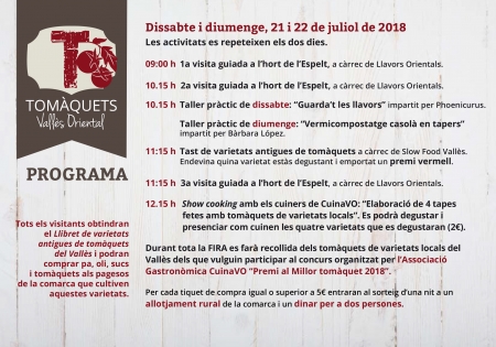 Programa 9a Fira del Tomàquet