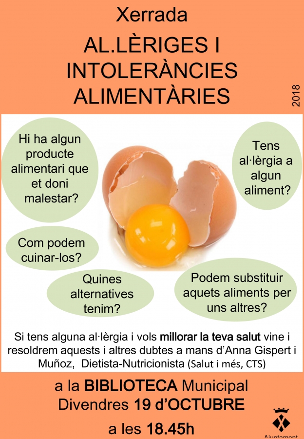 Xerrada al·lèrgies i intoleràncies alimentàries