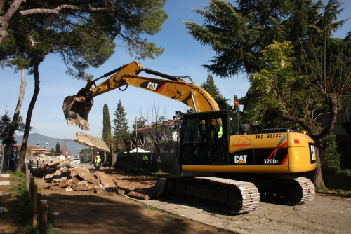 Obres de reforma d'urbanització del carrer del Forn