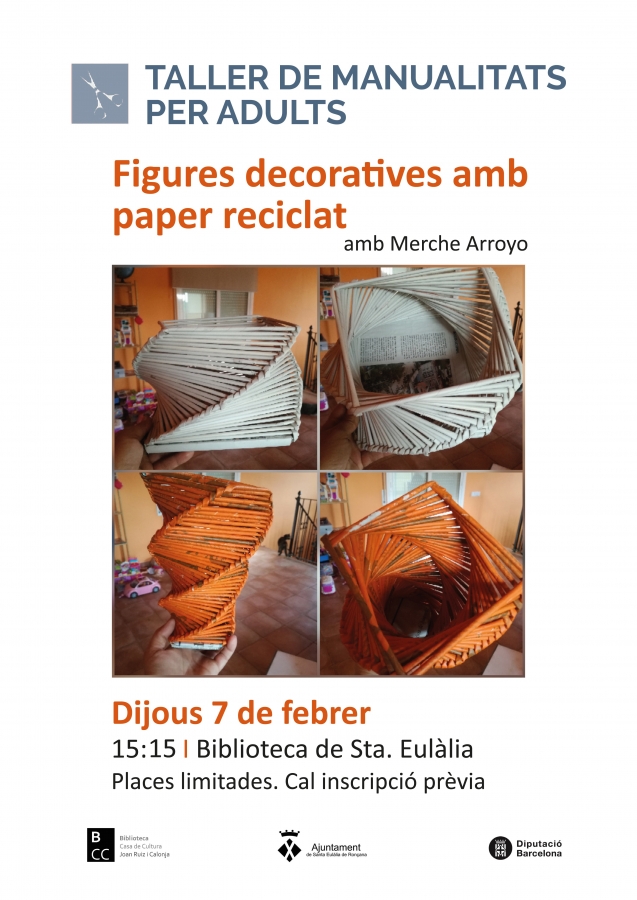 Figures decoratives amb paper reciclat