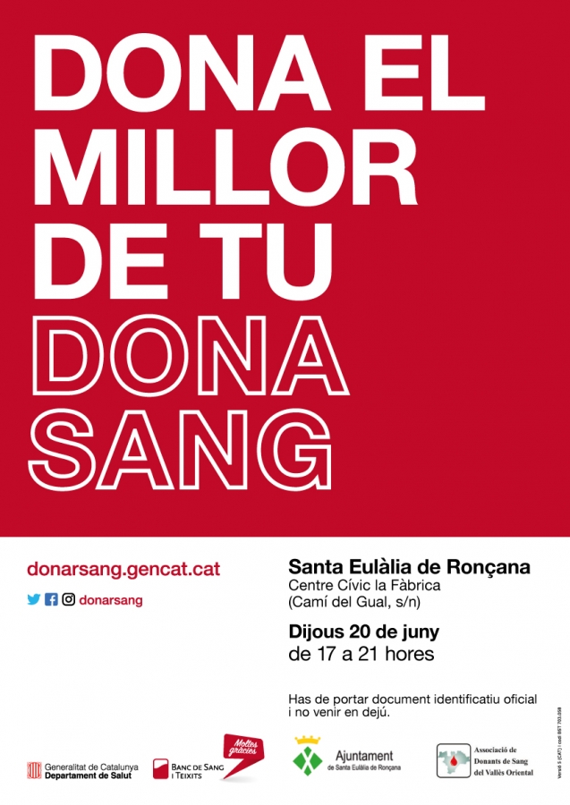 Donació sang juny 2019