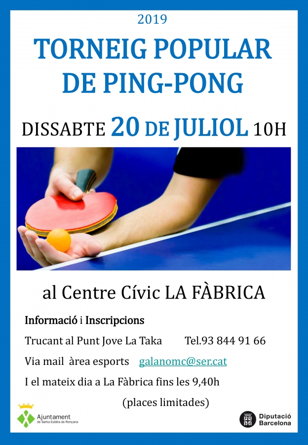 Torneig ping-pong 2019