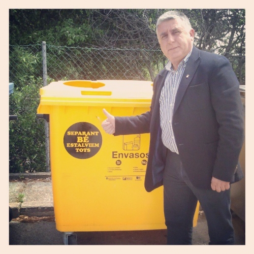 El regidor de Medi Ambient inaugura l’etiqueta #SERrecicla