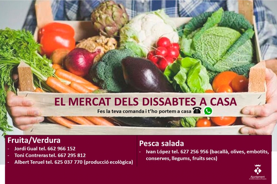 El mercat dels dissabtes, a casa