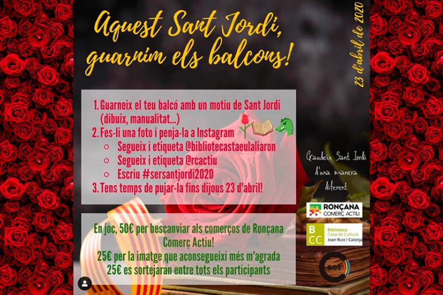 Aquest Sant Jordi, guarnim els balcons!