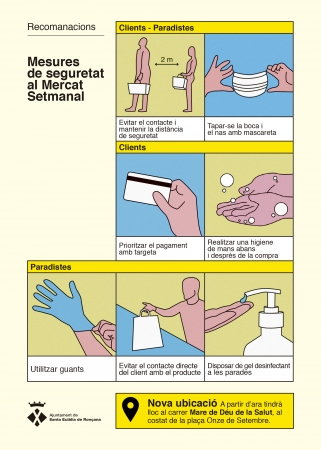 Mesures de seguretat del Mercat Setmanal