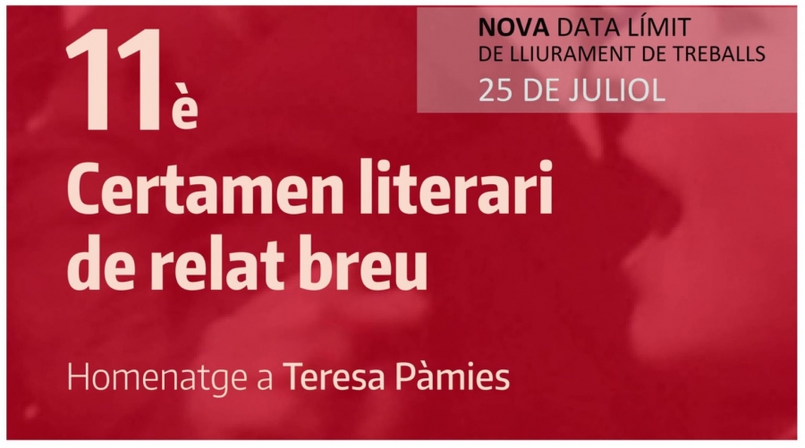 Nova data del certamen literari