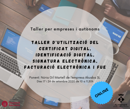 Curs certificat digital per a empreses i persones autònomes